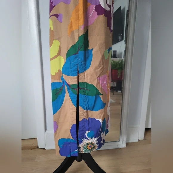 Maeve/ Anthropologie Floral Strapless Midi Skirt - Picture 9 of 11